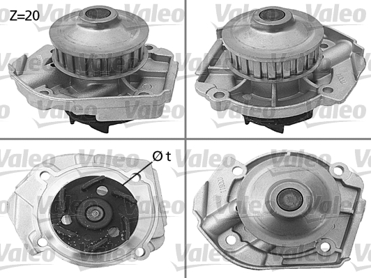 Vesipumppu VALEO 506397