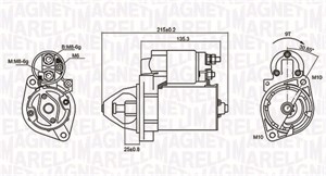 Käynnistin, DAEWOO,MERCEDES-BENZ,SSANGYONG, 11516901, 31512801, 41514601, 41516401, 41516901, 41518101, 51510601, 51513401, 51513601, 51