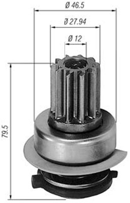 Hammaspyörä, käynnistys MAGNETI MARELLI 940113020291