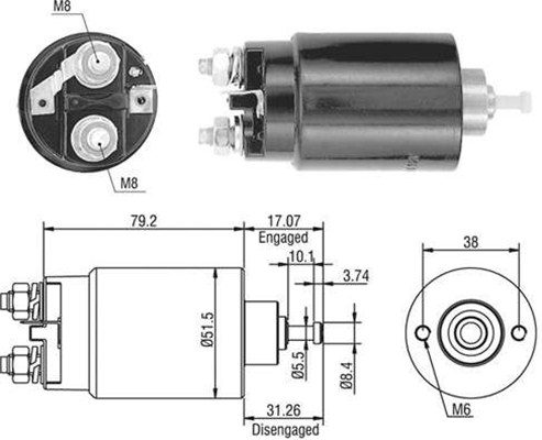 Magneettikytkin, käynnistin MAGNETI MARELLI 940113050403