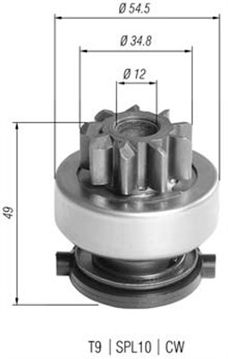 Hammaspyörä, käynnistys MAGNETI MARELLI 940113020390