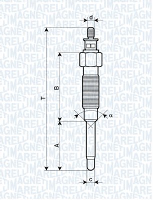 Hehkutulppa MAGNETI MARELLI 062900069304