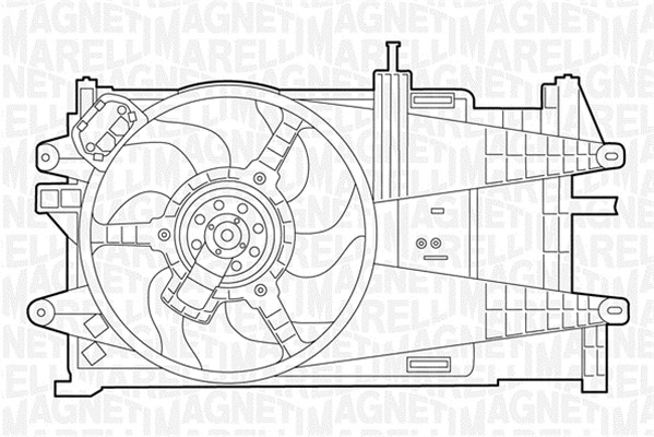 Tuuletin (moottorijäähdytys) MAGNETI MARELLI 069422044010