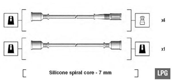 Sytytysjohtosarja MAGNETI MARELLI 941095000580