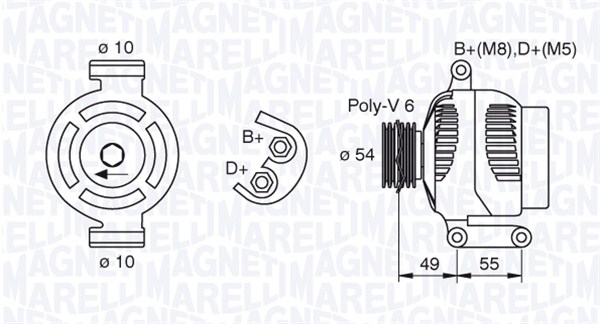 Laturi MAGNETI MARELLI 063377494010