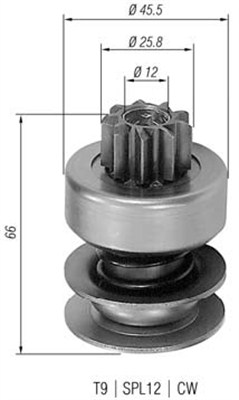 Hammaspyörä, käynnistys MAGNETI MARELLI 940113020063