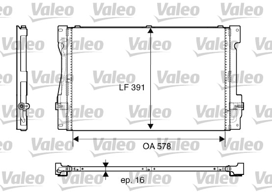 Lauhdutin, ilmastointilaite VALEO 817675