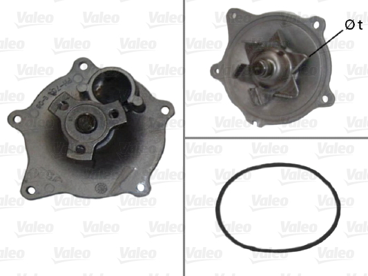 Vesipumppu VALEO 506454