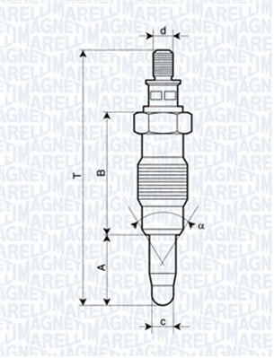Hehkutulppa MAGNETI MARELLI 062900008304