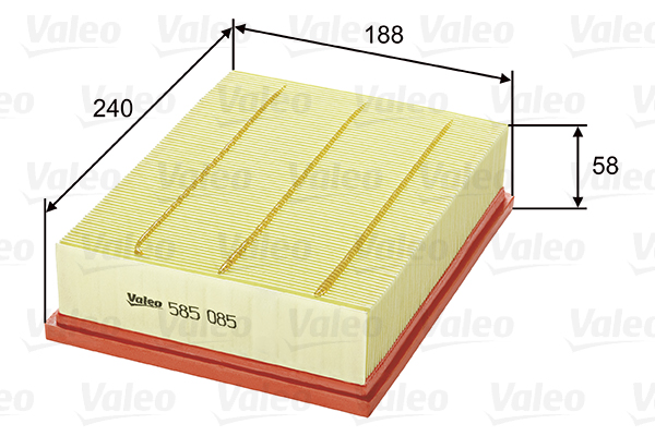 Ilmansuodatin VALEO 585085