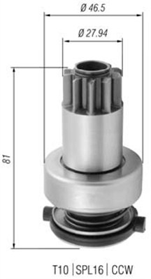 Hammaspyörä, käynnistys MAGNETI MARELLI 940113020374