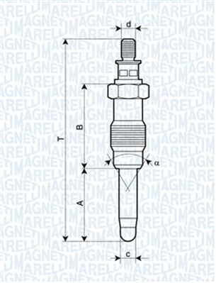 Hehkutulppa MAGNETI MARELLI 062587001304
