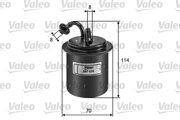 Polttoainesuodatin VALEO 587039