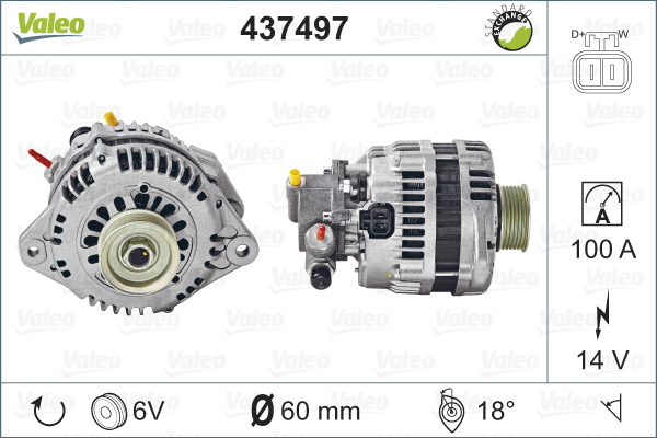 Laturi VALEO 437497