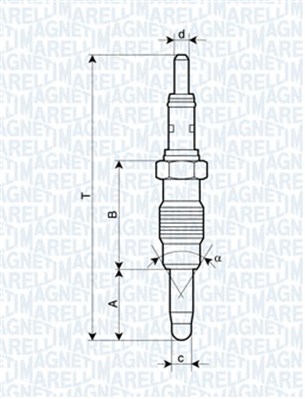 Hehkutulppa MAGNETI MARELLI 062900011304