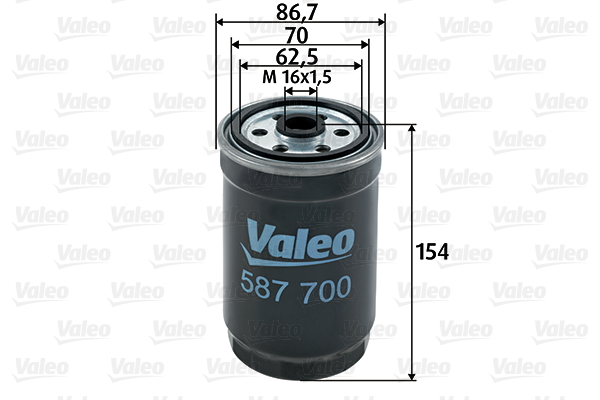 Polttoainesuodatin VALEO 587700