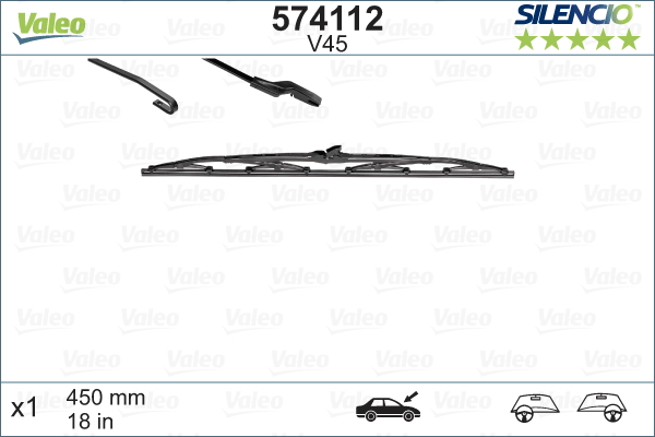Pyyhkijänsulka VALEO 574112