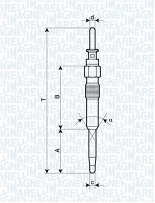 Hehkutulppa MAGNETI MARELLI 062900039304