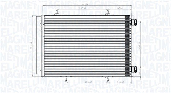 Lauhdutin, ilmastointilaite MAGNETI MARELLI 350203822000