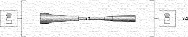 Sytytysjohtosarja MAGNETI MARELLI 941318111266