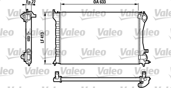 Jäähdytin,moottorin jäähdytys VALEO 732567