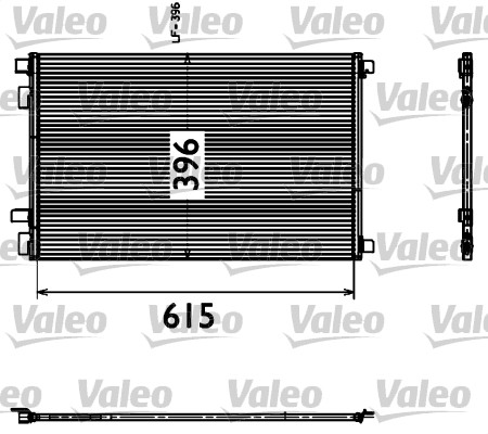 Lauhdutin, ilmastointilaite VALEO 817608