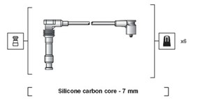 Sytytysjohtosarja, OPEL CALIBRA A, OMEGA B, OMEGA B Kombi, VECTRA A, VECTRA A Halvkombi, VECTRA B, VECTRA B Halvkombi, VECTRA B Kombi
