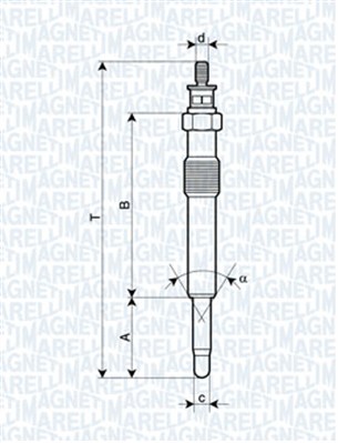 Hehkutulppa MAGNETI MARELLI 062900018304