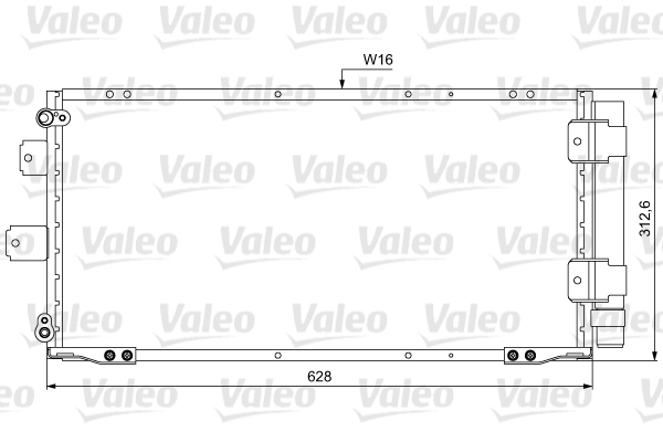 Lauhdutin, ilmastointilaite VALEO 814037
