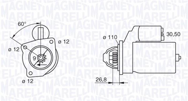 Startteri MAGNETI MARELLI 063217226010