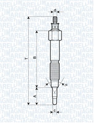 Hehkutulppa MAGNETI MARELLI 062900093304
