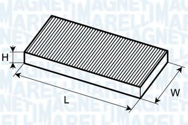 Raitisilmasuodatin MAGNETI MARELLI 350203063180