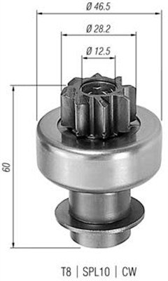 Hammaspyörä, käynnistys MAGNETI MARELLI 940113020170