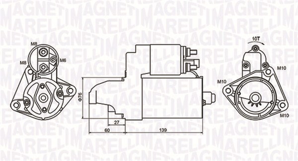 Startteri MAGNETI MARELLI 063721050010