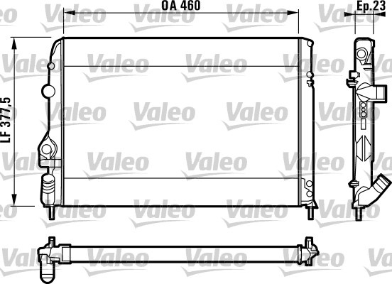 Jäähdytin,moottorin jäähdytys VALEO 732559