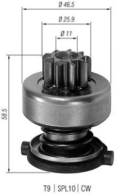 Hammaspyörä, käynnistys MAGNETI MARELLI 940113020200