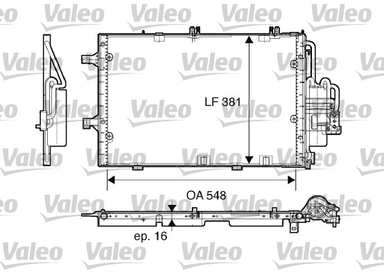 Lauhdutin, ilmastointilaite VALEO 817609