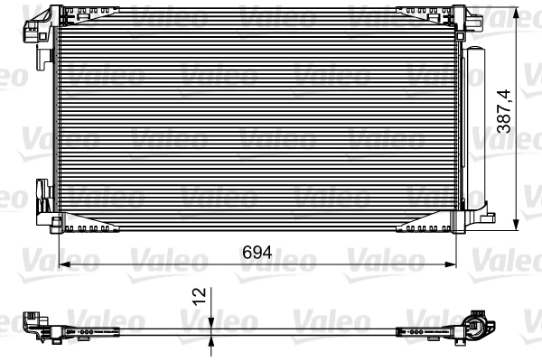 Lauhdutin, ilmastointilaite VALEO 814028