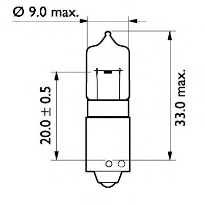 Polttimo, vilkkuvalo PHILIPS 24356CP