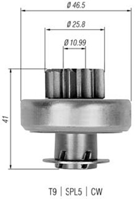 Hammaspyörä, käynnistys MAGNETI MARELLI 940113020324
