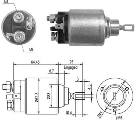 Magneettikytkin, käynnistin MAGNETI MARELLI 940113050012