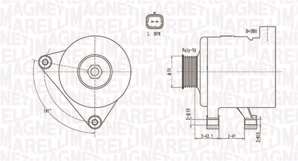 Laturi MAGNETI MARELLI 063731498010
