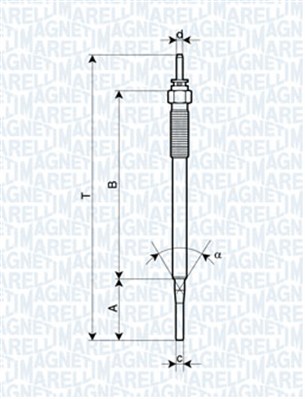 Hehkutulppa MAGNETI MARELLI 062900036304
