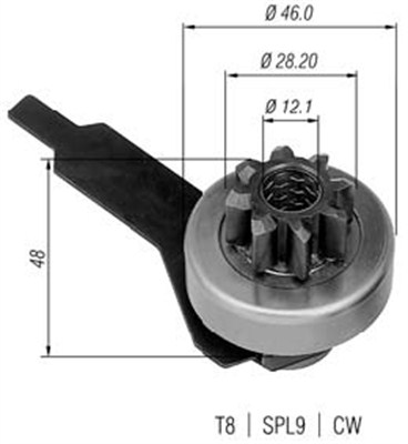 Hammaspyörä, käynnistys MAGNETI MARELLI 940113020280