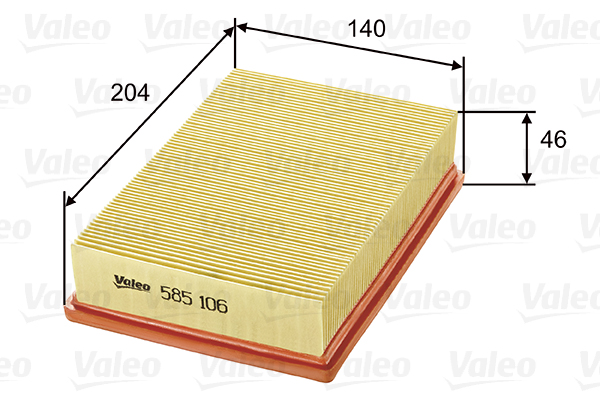 Ilmansuodatin VALEO 585106