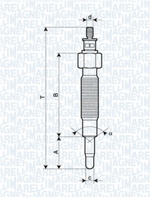 Hehkutulppa MAGNETI MARELLI 062900037304