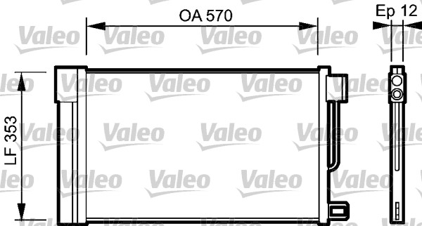 Lauhdutin, ilmastointilaite VALEO 818193