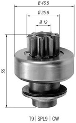 Hammaspyörä, käynnistys MAGNETI MARELLI 940113020070