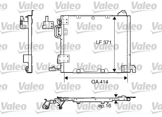 Lauhdutin, ilmastointilaite VALEO 817506
