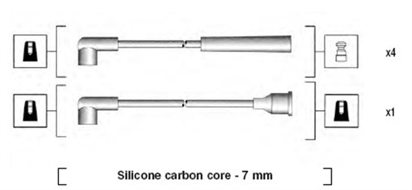 Sytytysjohtosarja MAGNETI MARELLI 941325120904